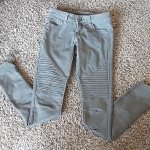 Army green jeggings